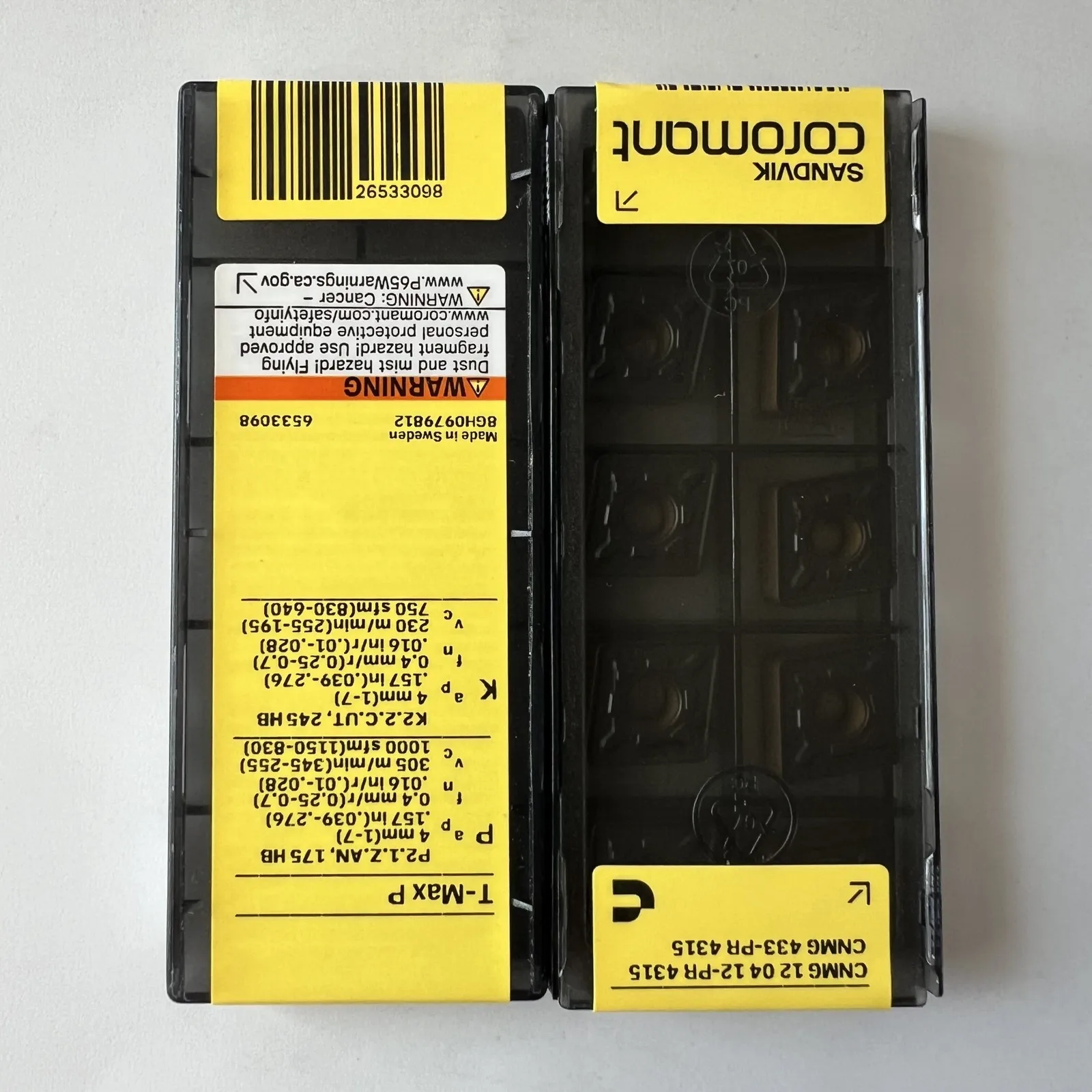 SANDVIK / CNMG120412-PR 4315 / Original Swedish hard alloy blade 10 Pcs
SANDVIK / CNMG120412-PR 4315 / Original Swedish hard alloy blade 10 Pcs