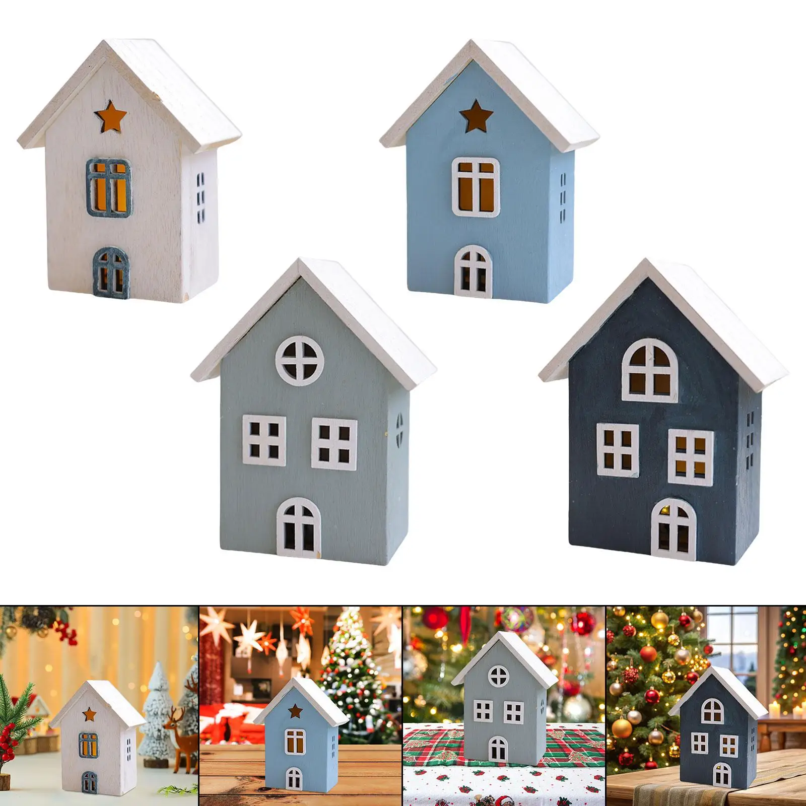 Рождественский деревенский дом с подсветкой, деревянный домашний декор, уютное украшение стола для гостиной, праздничные украшения
Рождественский деревенский дом с подсветкой, деревянный домашний декор, уютное украшение стола для гостиной, праздничные украшения