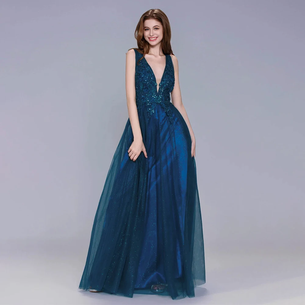 Evening Dresses Gowns Shiny Seam Sequins Appliques Formal Party Dress A Line Tulle Robe De Soiree Women's Formal Evening Gowns
Evening Dresses Gowns Shiny Seam Sequins Appliques Formal Party Dress A Line Tulle Robe De Soiree Women's Formal Evening Gowns