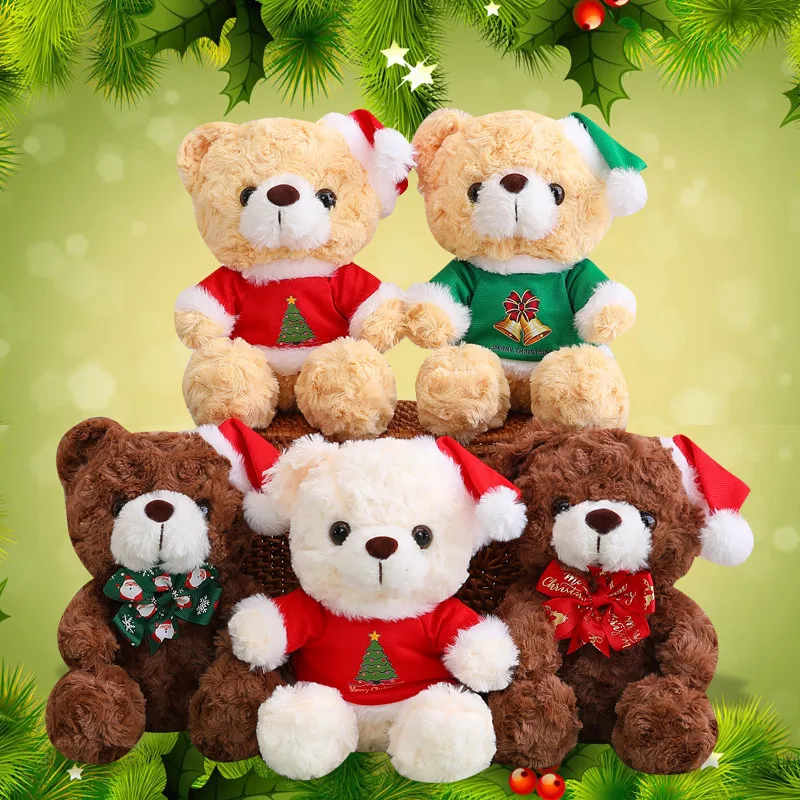 New Cartoon Christmas Soft Teddy Bear Series Plush Toy Cute Stuffed Bears Wear Sweater Bow Hat Plushies Doll Anime Xmas Gifts
New Cartoon Christmas Soft Teddy Bear Series Plush Toy Cute Stuffed Bears Wear Sweater Bow Hat Plushies Doll Anime Xmas Gifts