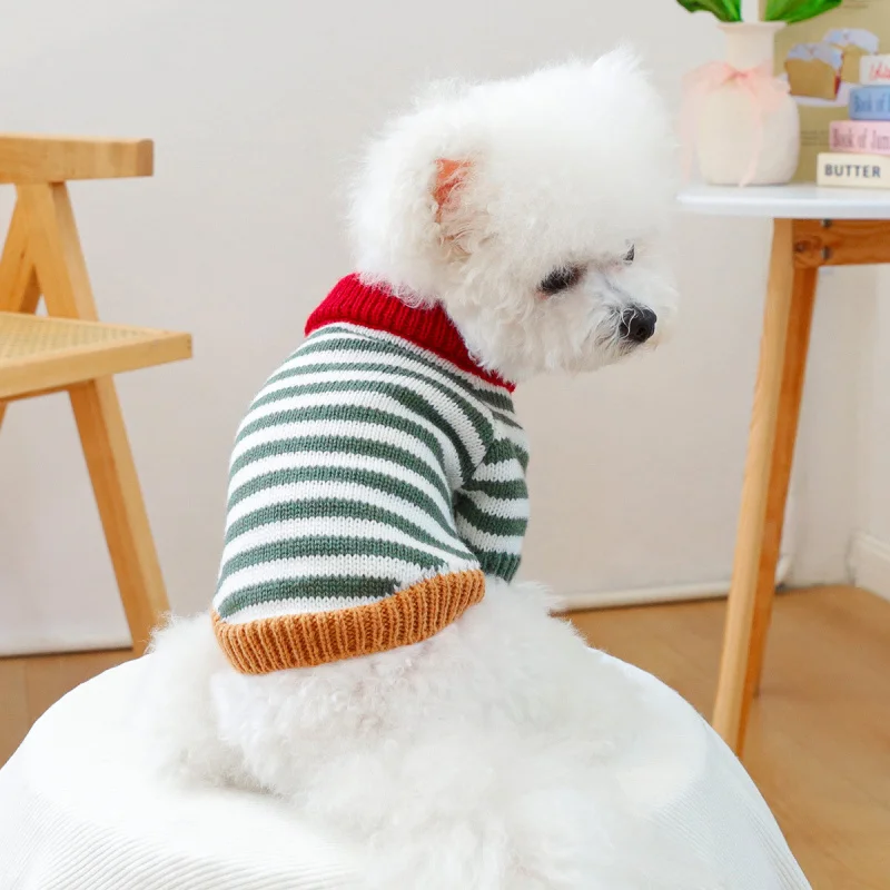 Pet Dog Cat Sweater Colorful Vintage Striped Knit, Pet Circle Retro Casual Clothes for Small Animals Cozy Outfit
Pet Dog Cat Sweater Colorful Vintage Striped Knit, Pet Circle Retro Casual Clothes for Small Animals Cozy Outfit