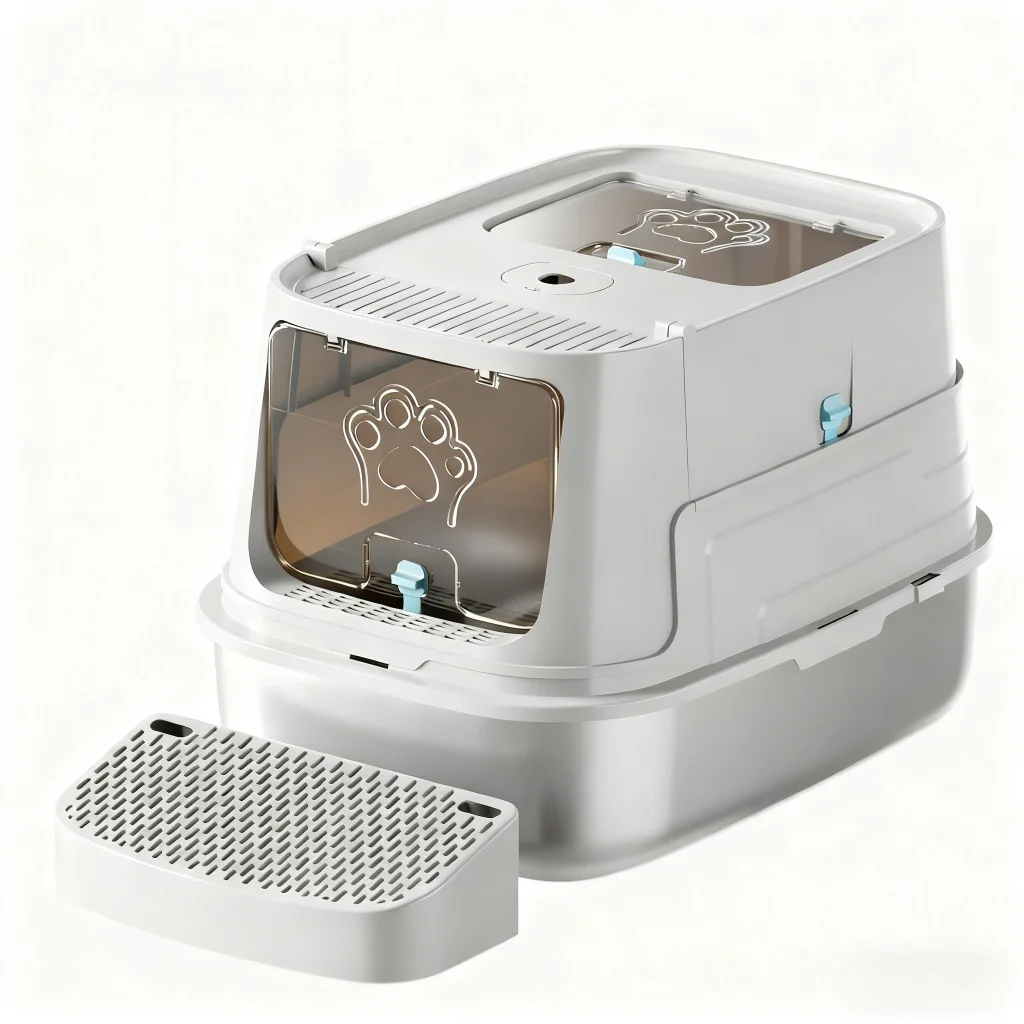 Квадратное судно для кошек из нержавеющей стали, 20 л, большая емкость, контроль запаха, легко чистится, закрытый передний вход, выход, пластик, оптовая продажа
Квадратное судно для кошек из нержавеющей стали, 20 л, большая емкость, контроль запаха, легко чистится, закрытый передний вход, выход, пластик, оптовая продажа