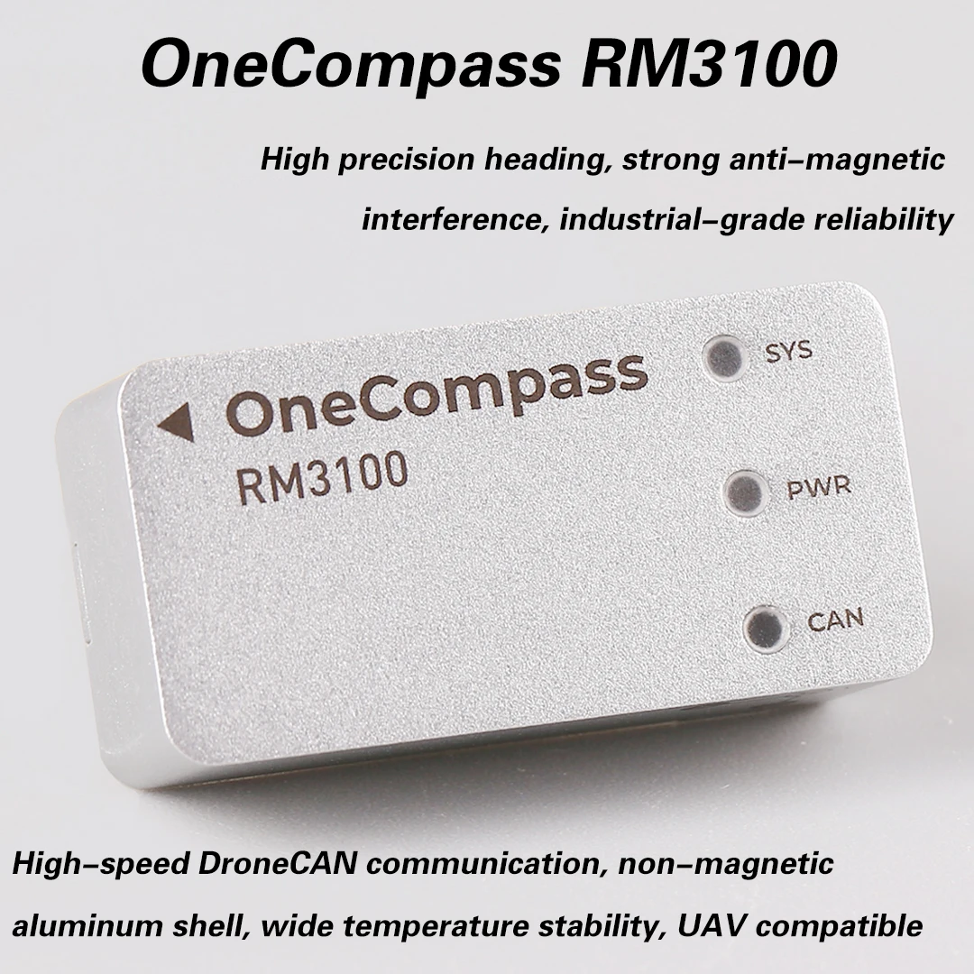 ZeroOne OneCompass RM3100 Industrial External UAV Compass Magnetometer Anti-Interference Type for Industrial Use
ZeroOne OneCompass RM3100 Industrial External UAV Compass Magnetometer Anti-Interference Type for Industrial Use