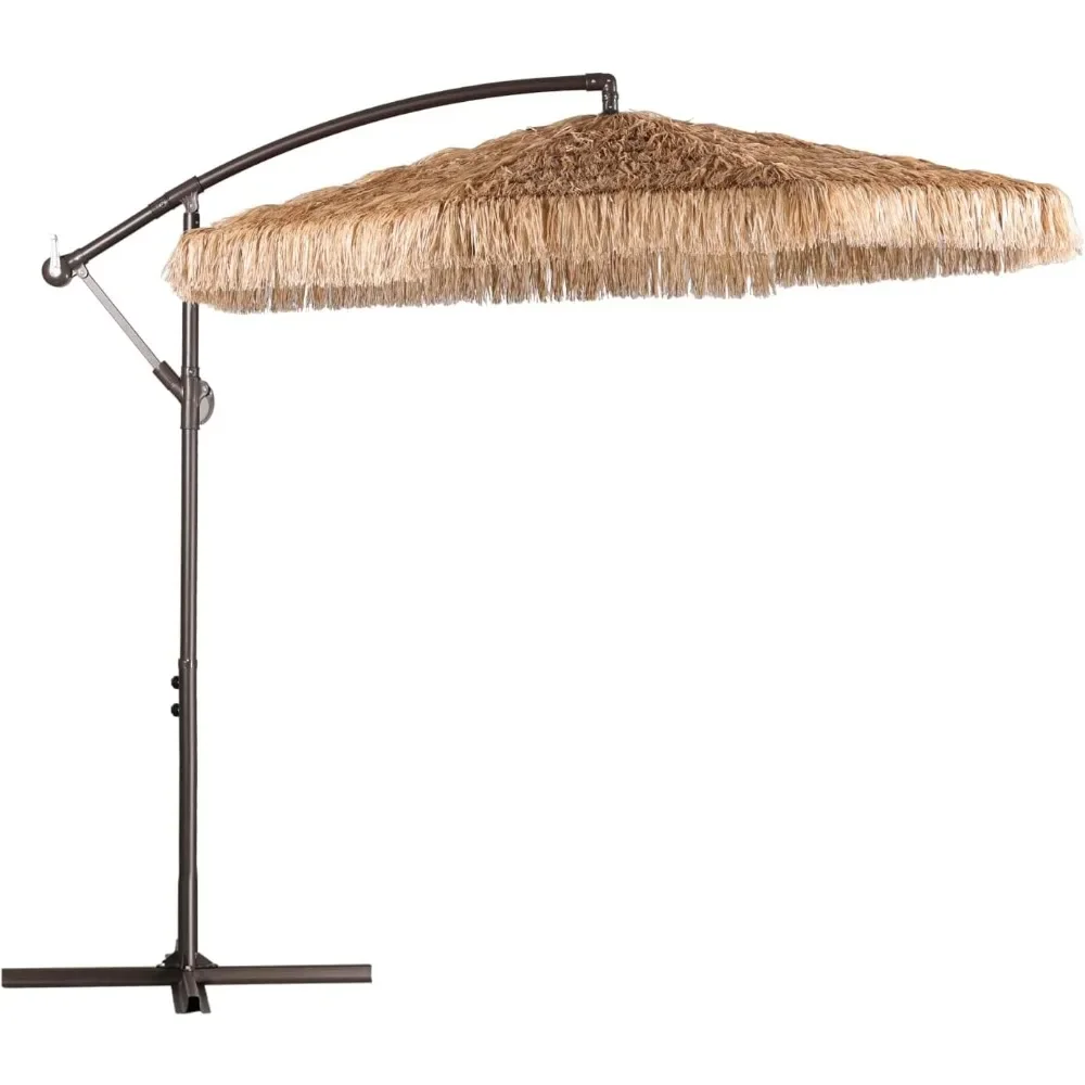 No Base Cantilever Tiki Thatch Patio Umbrella – Hand-Push Tilt Offset Shade for Outdoor, Poolside & Backyard
No Base Cantilever Tiki Thatch Patio Umbrella – Hand-Push Tilt Offset Shade for Outdoor, Poolside & Backyard