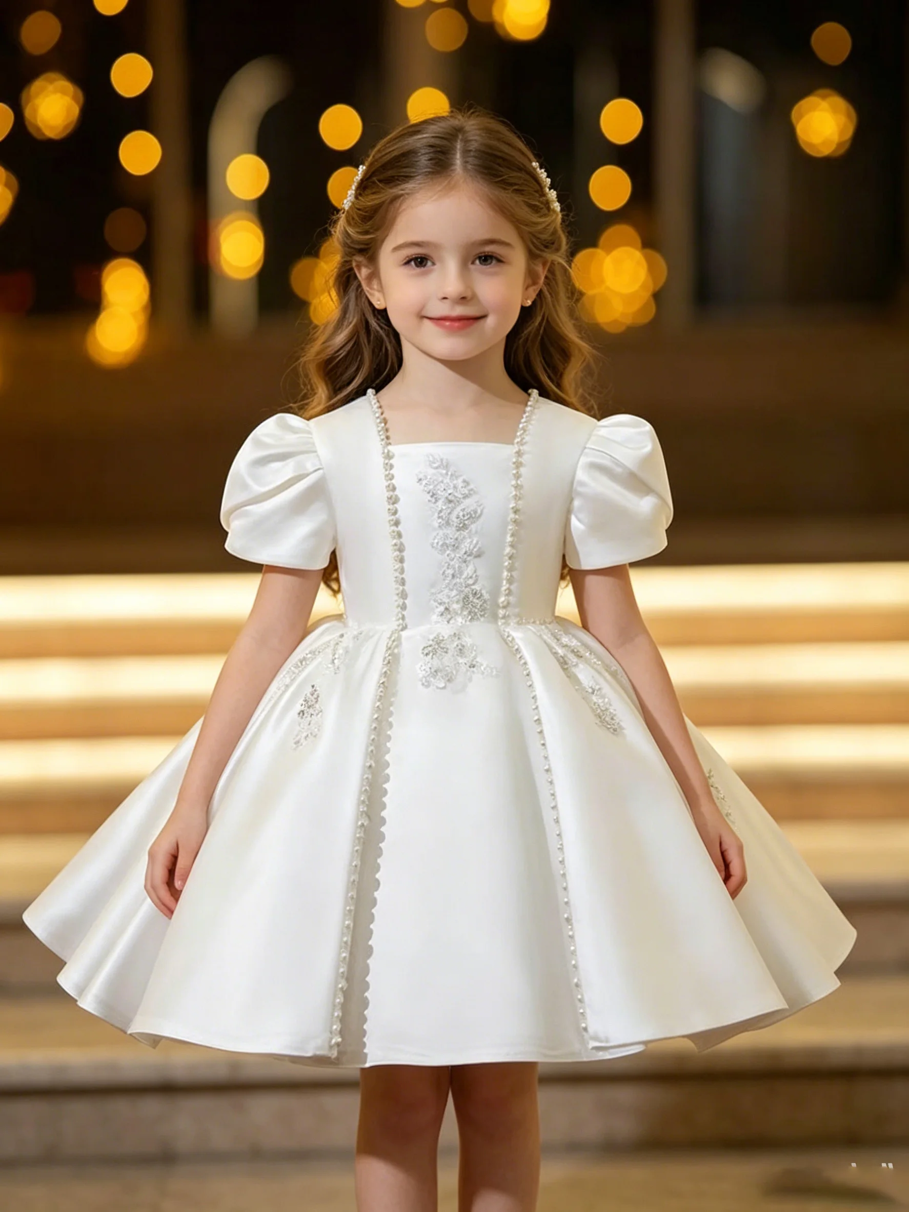 New Girl Party Dress Children Formal Dresses Kid's Festival Clothes Girls' Clothing Puffy Sleeve High-end Dress
New Girl Party Dress Children Formal Dresses Kid's Festival Clothes Girls' Clothing Puffy Sleeve High-end Dress