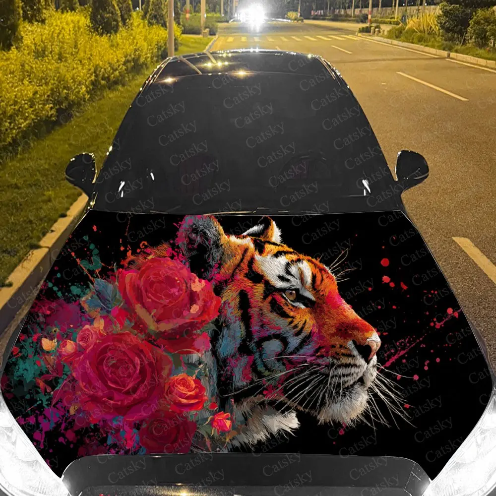 Artistic Tiger Floral Splash Car Hood Sticker,Waterproof Self-Adhesive Vinyl Graphics Decal,Decorative Auto Accessories Stickers
Artistic Tiger Floral Splash Car Hood Sticker,Waterproof Self-Adhesive Vinyl Graphics Decal,Decorative Auto Accessories Stickers