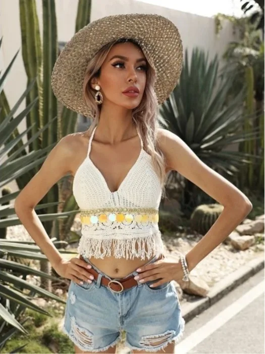 n Sle Vaion Крючок Цветок Полая кисточка с блестками Ne Подвесной ремень Бал Топ с поясом Женский сладкий Sle ort...
n Sle Vaion Крючок Цветок Полая кисточка с блестками Ne Подвесной ремень Бал Топ с поясом Женский сладкий Sle ort...