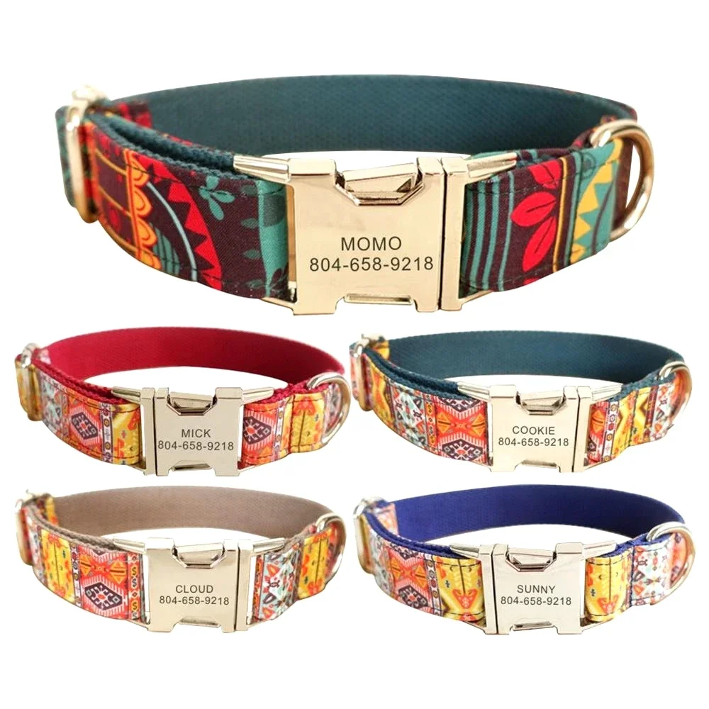 Personalized Dog Collar Customized Pet Collars Free Engraving ID Nameplate Tag Pet Accessory Mayan Puppy Collars Leash
Personalized Dog Collar Customized Pet Collars Free Engraving ID Nameplate Tag Pet Accessory Mayan Puppy Collars Leash