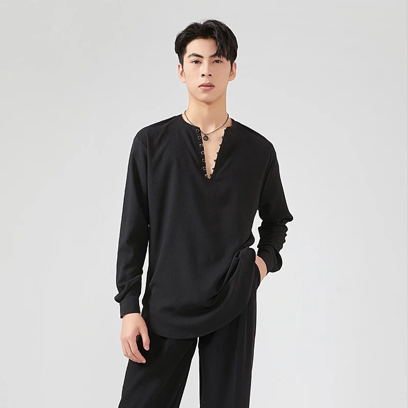 2024 New Latin Dance Tops For Men V-Neck Shirts Samba Chacha Tango Dress Adult Male Latin Dance Performance Stage Wear DQS16995
2024 New Latin Dance Tops For Men V-Neck Shirts Samba Chacha Tango Dress Adult Male Latin Dance Performance Stage Wear DQS16995