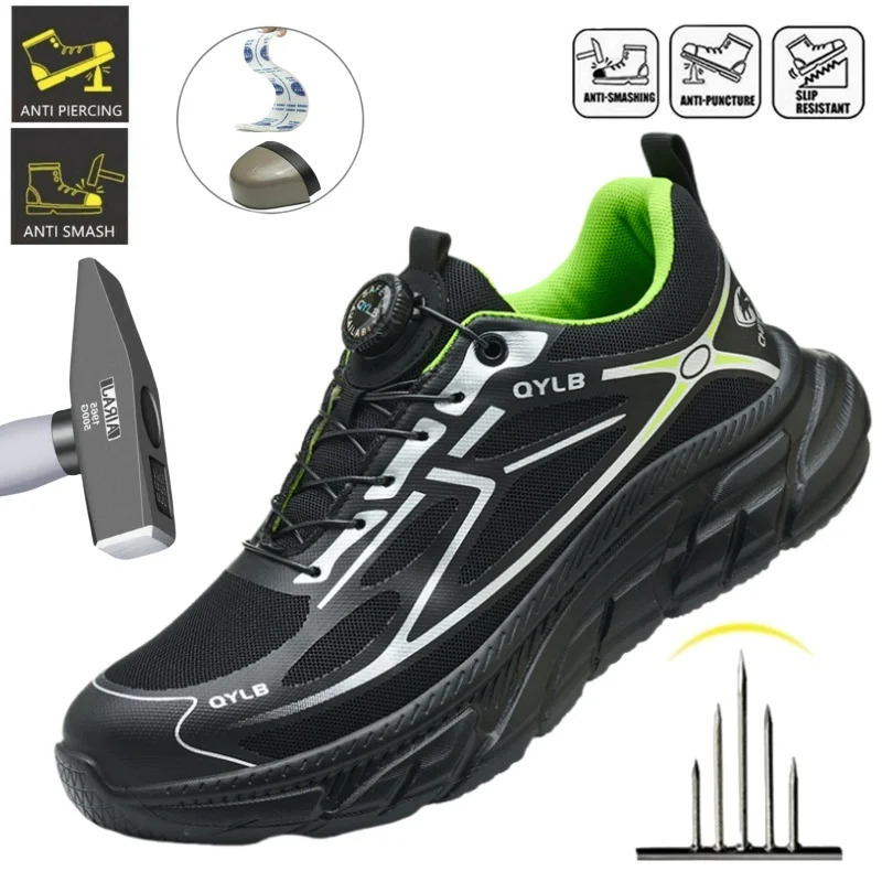 High Quality Men's Indestructible Safety Shoes Construction Breathable Steel Toe Work Boots Non Slip Warehouse Sneakers For Men
High Quality Men's Indestructible Safety Shoes Construction Breathable Steel Toe Work Boots Non Slip Warehouse Sneakers For Men