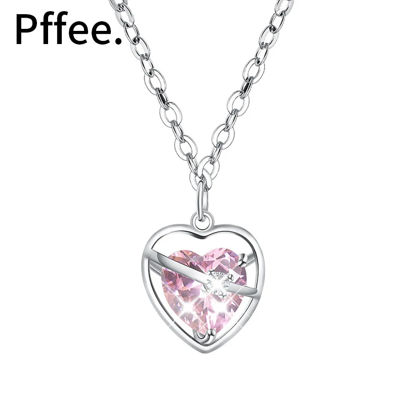 Woman Heart Pendant Necklaces Luxury Women Jewelry Pink Necklace Pendants Gift Female Set Ring 925 Sterling Silver Certified
Woman Heart Pendant Necklaces Luxury Women Jewelry Pink Necklace Pendants Gift Female Set Ring 925 Sterling Silver Certified
