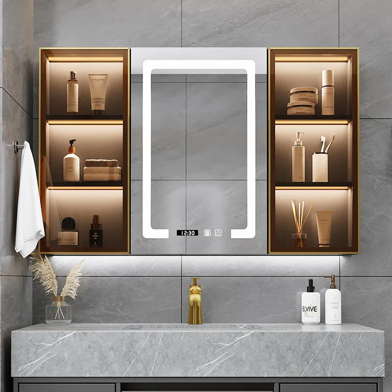 Bathroom cabinet light waterproof and anti-fog touch screen makeup vanity mirror cabinet wall-mounted glass door smart mirror ca
Bathroom cabinet light waterproof and anti-fog touch screen makeup vanity mirror cabinet wall-mounted glass door smart mirror ca