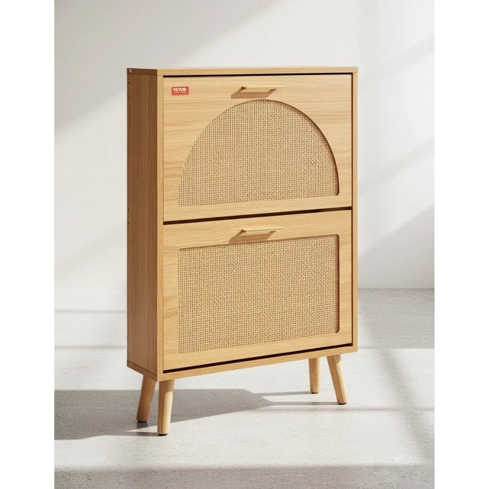 Flip-Drawer Shoe Cabinet with Rattan Doors - Space-Saving Storage Organizer for Entryway, Living Room
Flip-Drawer Shoe Cabinet with Rattan Doors - Space-Saving Storage Organizer for Entryway, Living Room
