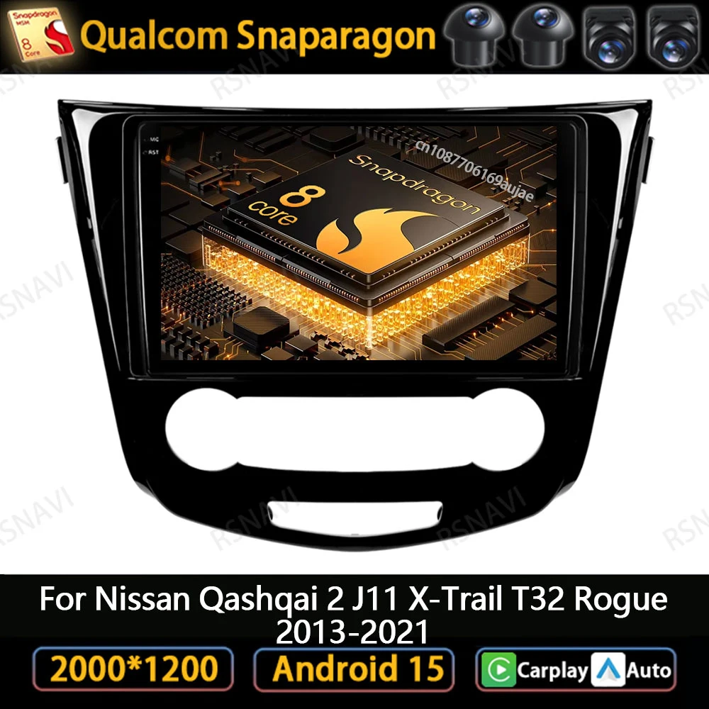 Android 15 Car Radio For Nissan Qashqai 2 J11 X-Trail T32 Rogue 2013-2021 BT Viedo Player DVD Autoradio DSP Qualcomm Stereo GPS
Android 15 Car Radio For Nissan Qashqai 2 J11 X-Trail T32 Rogue 2013-2021 BT Viedo Player DVD Autoradio DSP Qualcomm Stereo GPS
