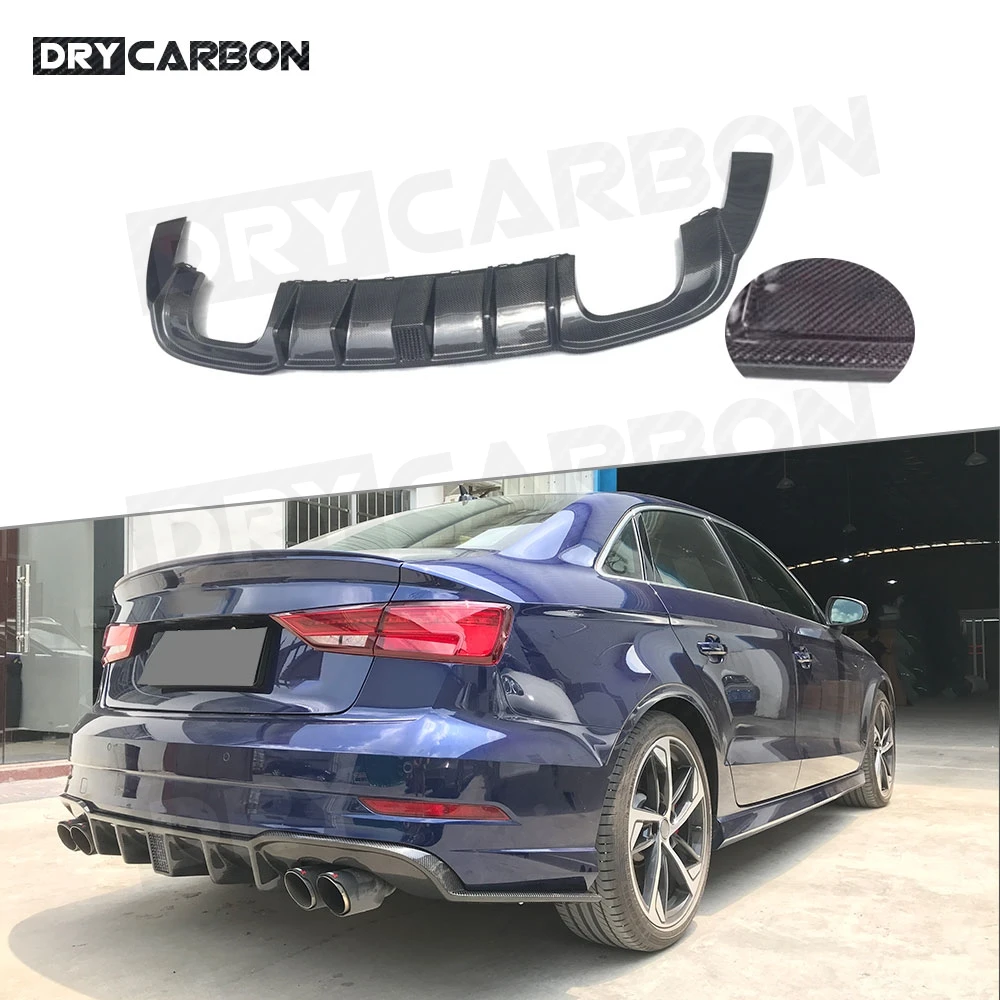 Carbon Fiber Rear Diffuser with LED Light for Audi A3 Sline S3 RS3 2017 -2019 Fins Shark Back Bumper Lip Guard Car Styling
Carbon Fiber Rear Diffuser with LED Light for Audi A3 Sline S3 RS3 2017 -2019 Fins Shark Back Bumper Lip Guard Car Styling