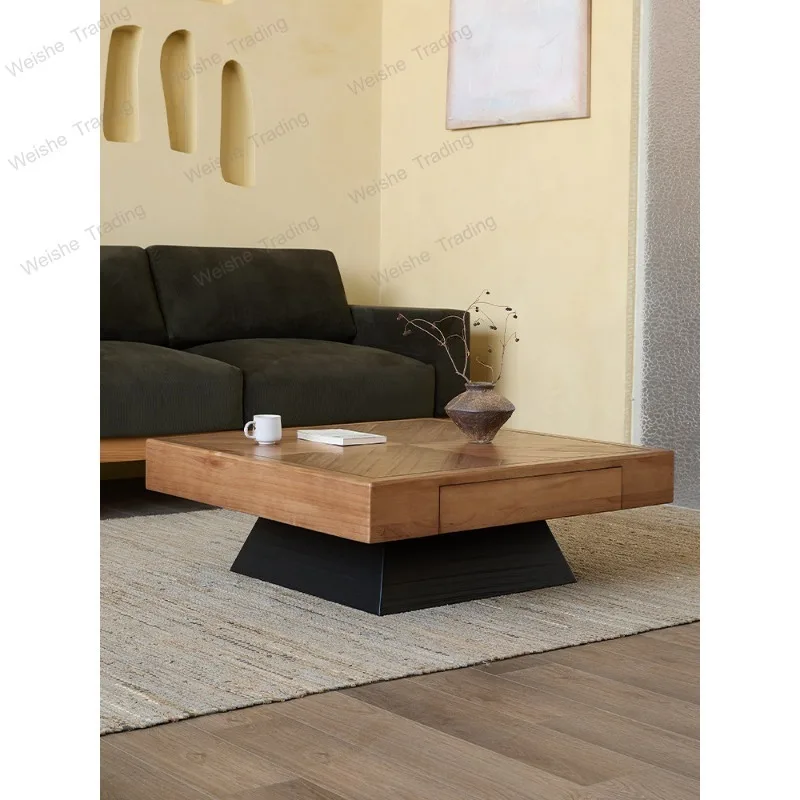 Industrial style solid wood coffee table living room home retro creative homestay leisure small tea table
Industrial style solid wood coffee table living room home retro creative homestay leisure small tea table