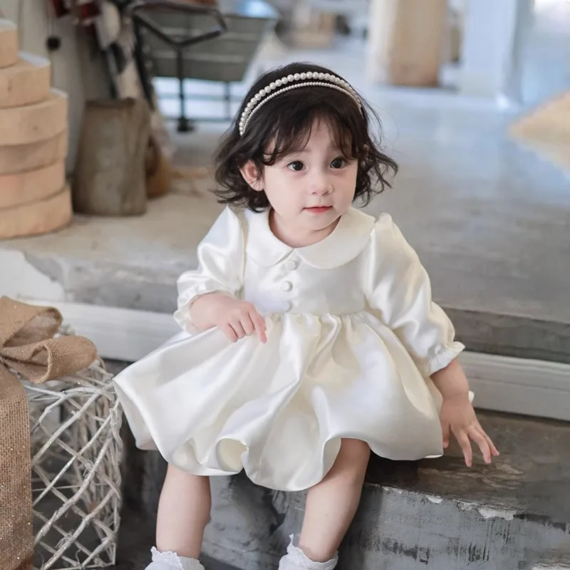 Baby Girls Birthday Dress Spring New High-end One Year Old Princess Dress Flower Girl Wedding Fluffy Dress
Baby Girls Birthday Dress Spring New High-end One Year Old Princess Dress Flower Girl Wedding Fluffy Dress