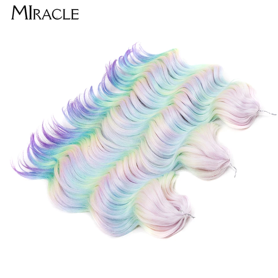 MIRACLE Synthetic 16 Inch Twist Crochet Rainbow Ombre Colourful Braiding Hair Twist Crochet Deep Wave Braid Hair Extensions
MIRACLE Synthetic 16 Inch Twist Crochet Rainbow Ombre Colourful Braiding Hair Twist Crochet Deep Wave Braid Hair Extensions