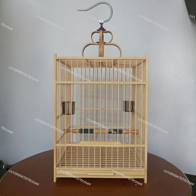 Large Bird Cage Bamboo Hanging Outdoor Indoor Square Handmade Chinese Style Aviary Pet Accessories
Large Bird Cage Bamboo Hanging Outdoor Indoor Square Handmade Chinese Style Aviary Pet Accessories