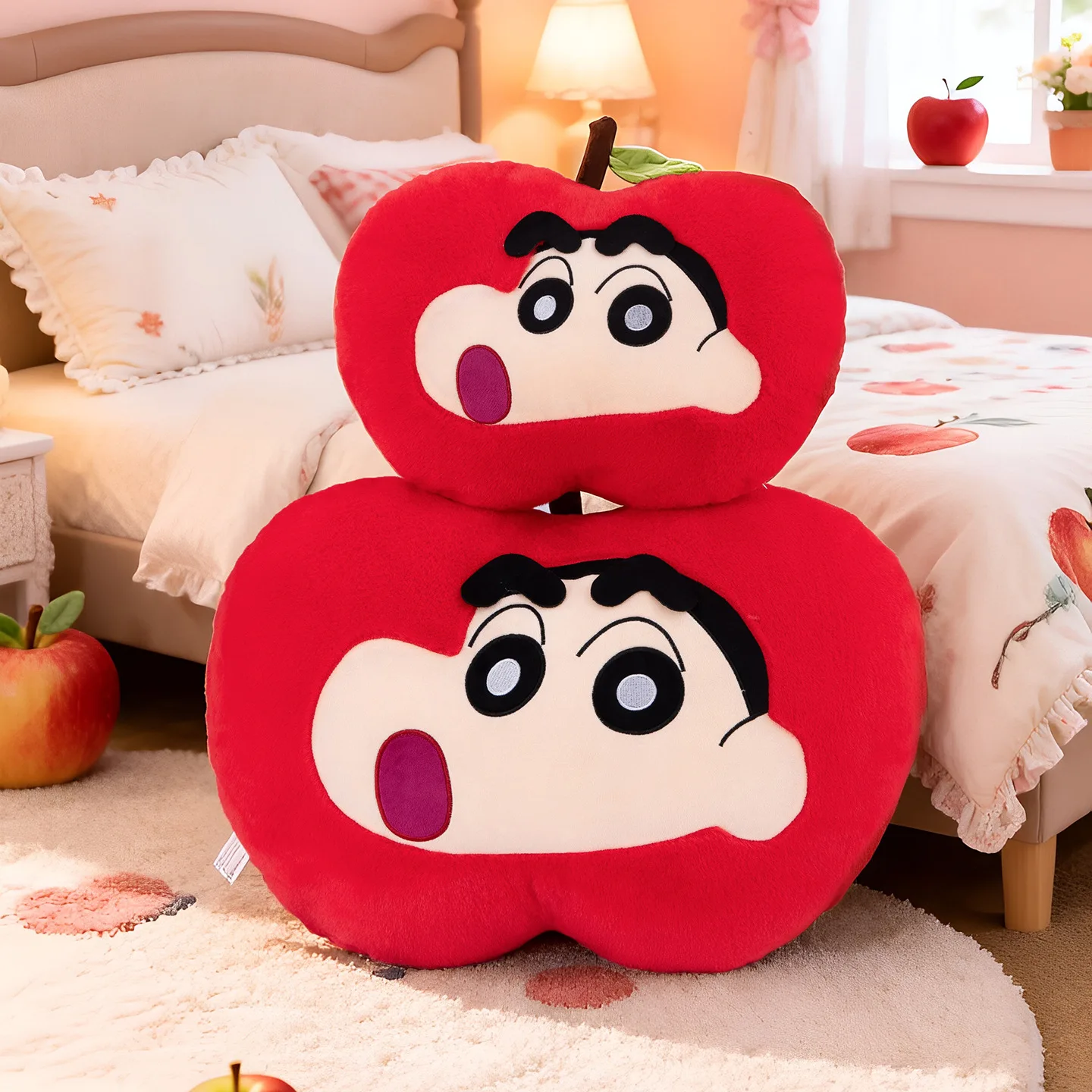 New Crayon Shin-chan Apple Plush Pillow Cute Anime Character Cushion Soft Stuffed Doll for Kids Room Decor Gift
New Crayon Shin-chan Apple Plush Pillow Cute Anime Character Cushion Soft Stuffed Doll for Kids Room Decor Gift