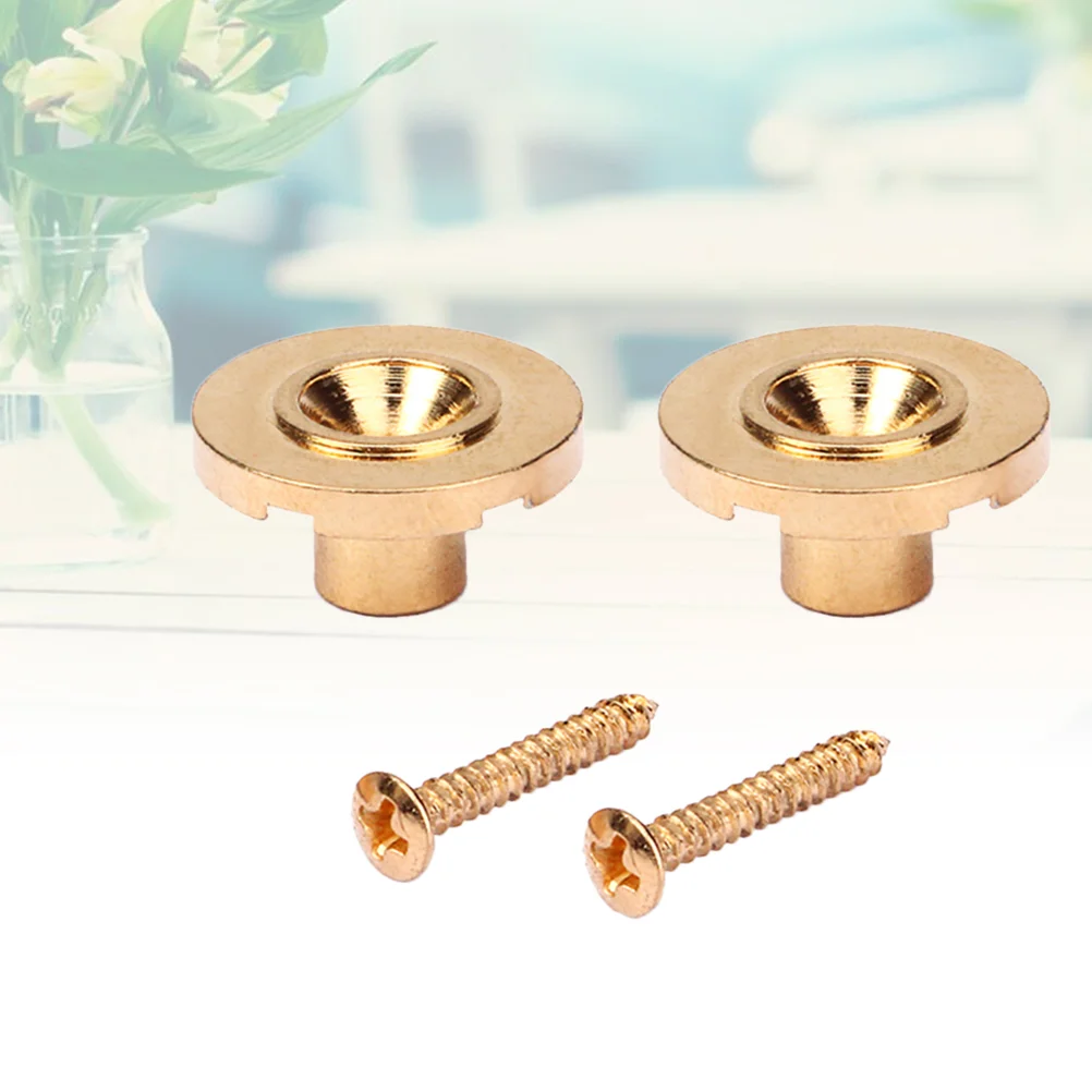 2pcs Guitar Steel Roller String Trees String Retainer String Guide with Screws for Electric Guitar Parts Replacement (Golden)
2pcs Guitar Steel Roller String Trees String Retainer String Guide with Screws for Electric Guitar Parts Replacement (Golden)
