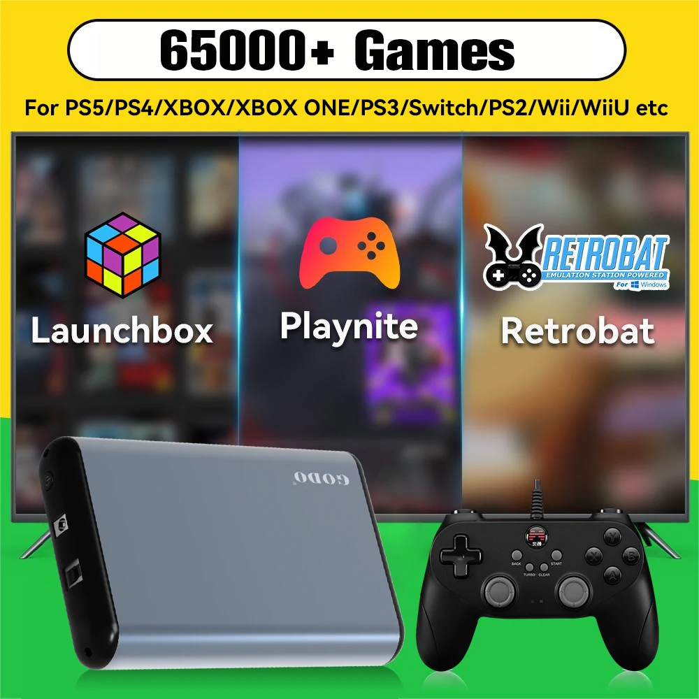 Hyper Base Mix 6T For PS5/PS4/Xbox/PS3/PS2/PS1 Launchbox & RetroBat & Playnite System 3-in-1 Game HDD with AAA &3D & Retro Games
Hyper Base Mix 6T For PS5/PS4/Xbox/PS3/PS2/PS1 Launchbox & RetroBat & Playnite System 3-in-1 Game HDD with AAA &3D & Retro Games