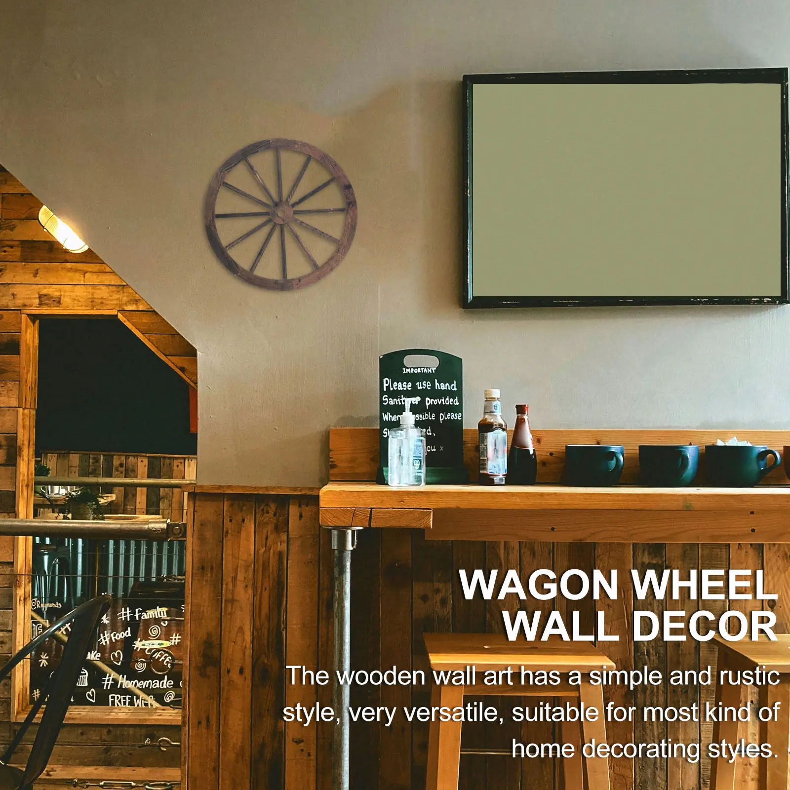 Wooden Wagon Wheel Decor Vintage Wood Wagon Wheel wall Hanging Ornament For home Bar Room Crafts Wagon Wheel Wall Art wood decor
Wooden Wagon Wheel Decor Vintage Wood Wagon Wheel wall Hanging Ornament For home Bar Room Crafts Wagon Wheel Wall Art wood decor