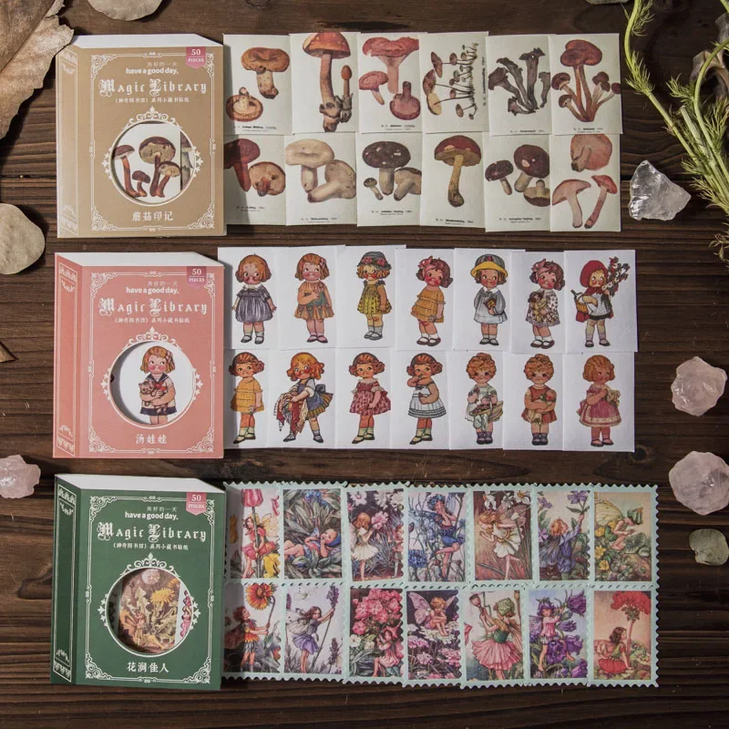 50 Sheets Sticker small Collection new Library series manual material decorative collage base Stickers Scrapbooking 8 styles
50 Sheets Sticker small Collection new Library series manual material decorative collage base Stickers Scrapbooking 8 styles