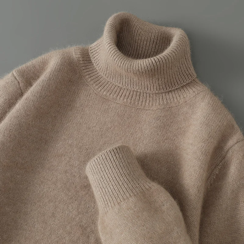 Men's Thicken 100% Pure Mink Cashmere Sweater Youth Turtleneck Loose Knit Pullovers Fashion Warm Lapel Bottoming Shirt Winter
Men's Thicken 100% Pure Mink Cashmere Sweater Youth Turtleneck Loose Knit Pullovers Fashion Warm Lapel Bottoming Shirt Winter