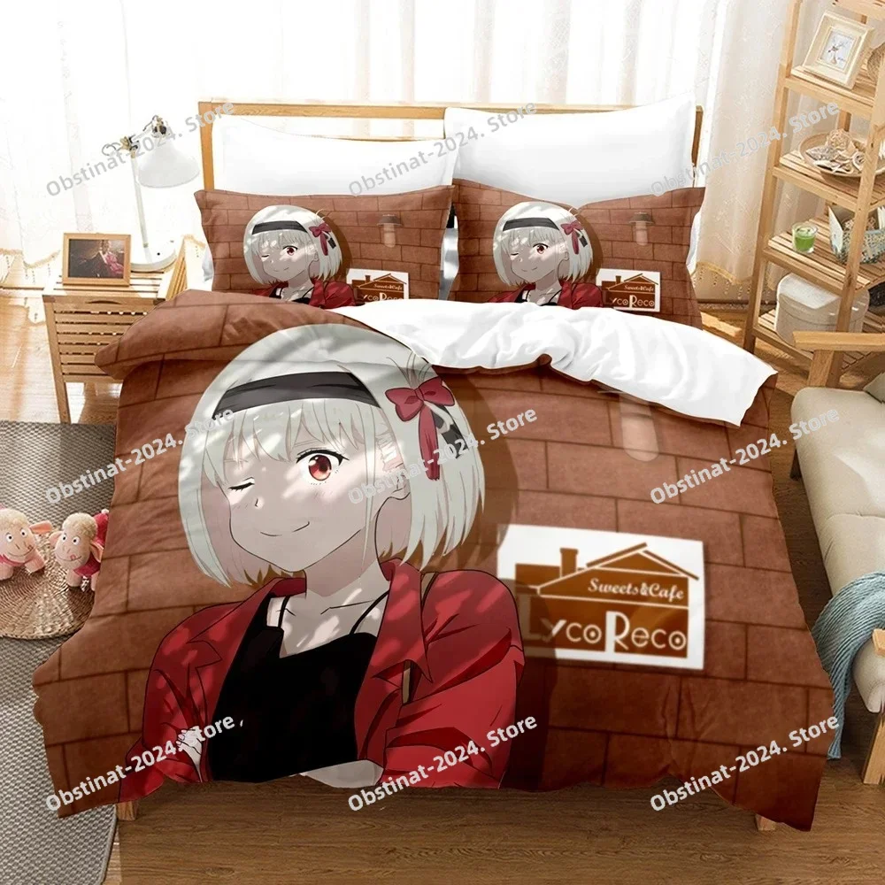 Anime Lycoris Recoil Bedding Set Duvet Cover Bedroom Comforter Covers Single Twin King Size Quilt Cover Home Textile
Anime Lycoris Recoil Bedding Set Duvet Cover Bedroom Comforter Covers Single Twin King Size Quilt Cover Home Textile