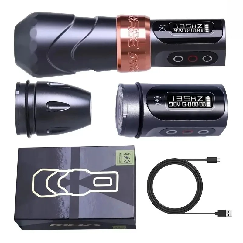 New Flux MAX Wireless Tattoo Machine 3.5、’4.0 Stroke 2400mAh 2 battery lithium battery tattoo pen
New Flux MAX Wireless Tattoo Machine 3.5、’4.0 Stroke 2400mAh 2 battery lithium battery tattoo pen