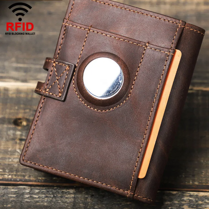 New Fashion Korean Version Airtag Tracker Anti Theft Brush Wallet Female Buckle Automatic Card Box Cowhide Men's Bag Women Purse
New Fashion Korean Version Airtag Tracker Anti Theft Brush Wallet Female Buckle Automatic Card Box Cowhide Men's Bag Women Purse