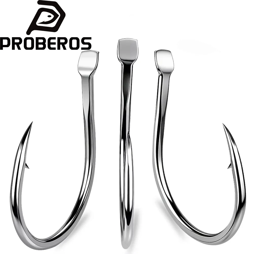 PROBEROS 20Pcs/box Live Bait Hooks Saltwater Fishing Hooks Eyeless Fishing Hooks Wide Gap Catfish Octopus Circle Hooks Barb Hook
PROBEROS 20Pcs/box Live Bait Hooks Saltwater Fishing Hooks Eyeless Fishing Hooks Wide Gap Catfish Octopus Circle Hooks Barb Hook