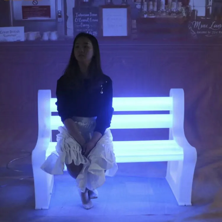 Rechargeable Waterproof Solar Garden Bench Colorful Glowing Plastic Chair Outdoor Party Event Wedding Decoration LED Chair
Rechargeable Waterproof Solar Garden Bench Colorful Glowing Plastic Chair Outdoor Party Event Wedding Decoration LED Chair
