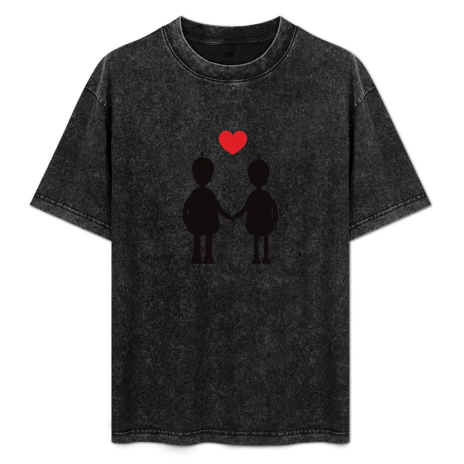 Robots in Love T-Shirt Casual Fashion Short Sleeve Cotton T-Shirt
Robots in Love T-Shirt Casual Fashion Short Sleeve Cotton T-Shirt
