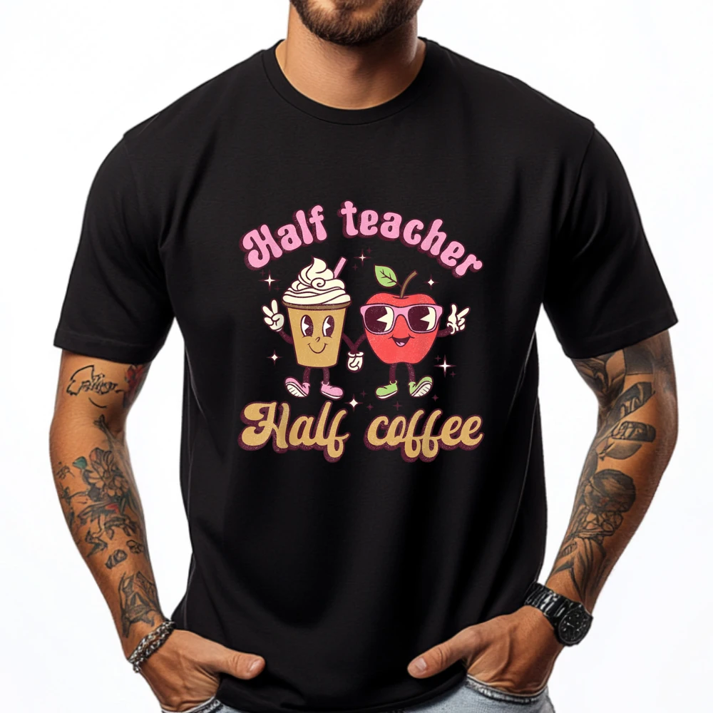 Half Coffee Half Teacher Back To School For Big And Tall T Shirts Tshirts Men Family
Half Coffee Half Teacher Back To School For Big And Tall T Shirts Tshirts Men Family