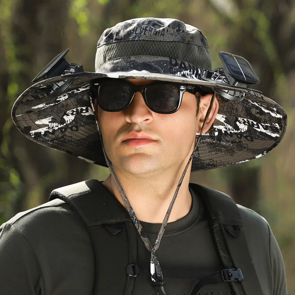 Solar Fan Hat UPF 50+ Sun Protection Sun Hats w/Solar Charging Cooling Fan Wide Brim Cap for Men Women Outdoor Anti-UV Sun Hat
Solar Fan Hat UPF 50+ Sun Protection Sun Hats w/Solar Charging Cooling Fan Wide Brim Cap for Men Women Outdoor Anti-UV Sun Hat