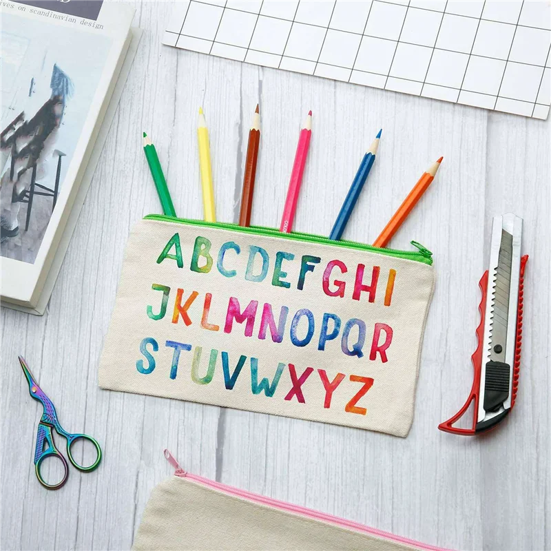 50Pcs Canvas Makeup Bags Canvas Zipper Pouch Bags Pencil Case DIY Craft Bags For Travel DIY Craft School Colorful Zipper
50Pcs Canvas Makeup Bags Canvas Zipper Pouch Bags Pencil Case DIY Craft Bags For Travel DIY Craft School Colorful Zipper