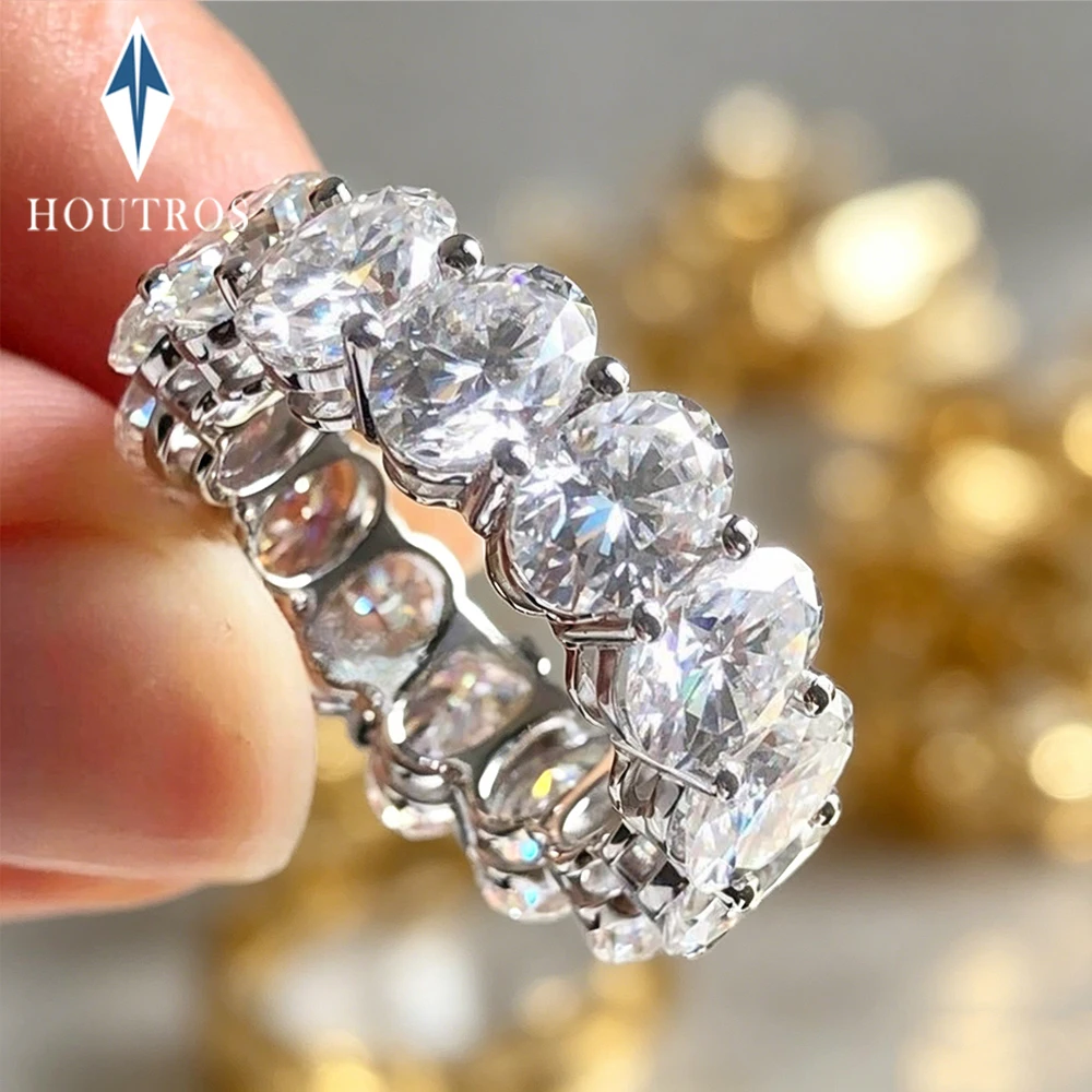 5x7mm Oval Cut Moissanite Full Eternity Wedding Band 18K White Gold Plated Bridal Anniversary Ring for Women S925 Silver Jewelry
5x7mm Oval Cut Moissanite Full Eternity Wedding Band 18K White Gold Plated Bridal Anniversary Ring for Women S925 Silver Jewelry