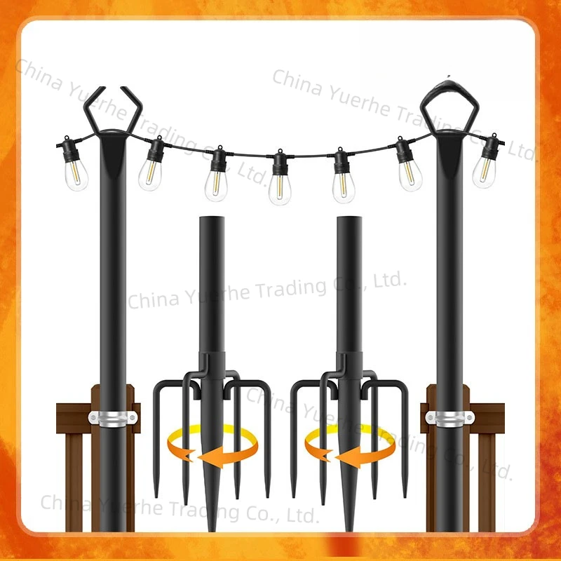 Outdoor decorative light string support rod Festival garden Metal support rod Camping light string rod
Outdoor decorative light string support rod Festival garden Metal support rod Camping light string rod