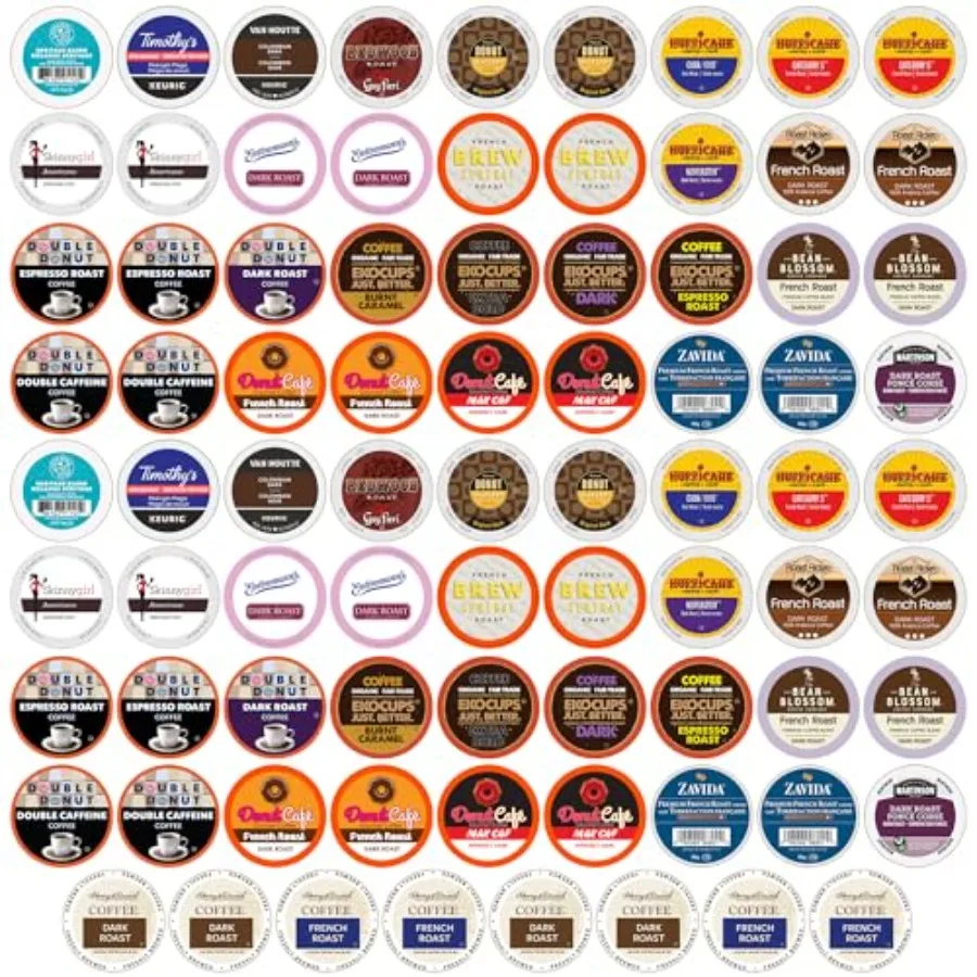 Dark Roast Coffee Pods Variety Pack Dark Roast Coffee Pods for Keurig K Cups Machines Coffee Sampler
Dark Roast Coffee Pods Variety Pack Dark Roast Coffee Pods for Keurig K Cups Machines Coffee Sampler