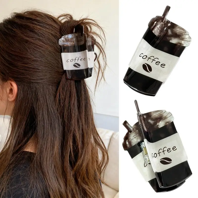 Креативная заколка для волос в виде кофейной чашки, забавная акриловая заколка-акула, элегантный и модный аксессуар для волос
Креативная заколка для волос в виде кофейной чашки, забавная акриловая заколка-акула, элегантный и модный аксессуар для волос