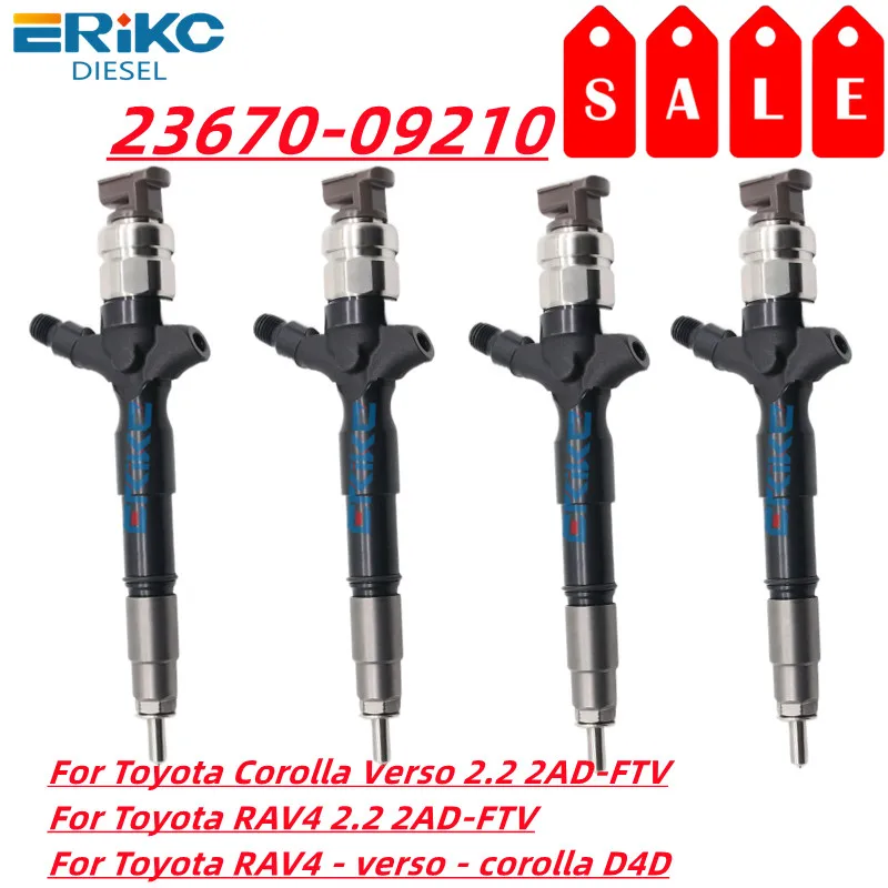 4 шт. 23670-09210 оригинальная Топливная форсунка 2367009210 23670 09210 для Toyota Corolla Verso 2,2 2AD-FTV
4 шт. 23670-09210 оригинальная Топливная форсунка 2367009210 23670 09210 для Toyota Corolla Verso 2,2 2AD-FTV