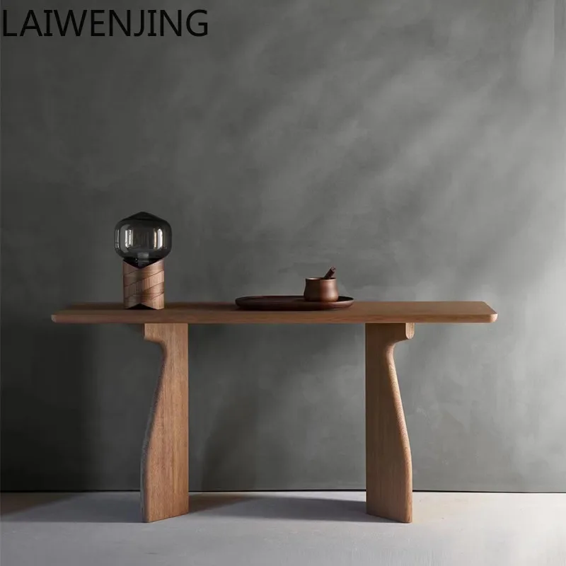 SGF wabi-sandy wind solid wood entrance table light luxury simple strip case against the wall narrow table end view table
SGF wabi-sandy wind solid wood entrance table light luxury simple strip case against the wall narrow table end view table