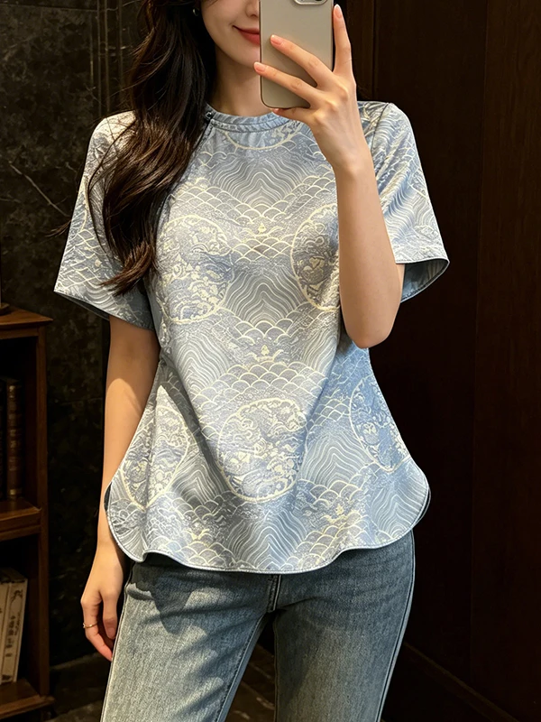 Slimming Floral Embroidery Short Sleeve Shirt Women's Vintage Chinese Style Button Placket Casual Shirt Summer New Arrival
Slimming Floral Embroidery Short Sleeve Shirt Women's Vintage Chinese Style Button Placket Casual Shirt Summer New Arrival