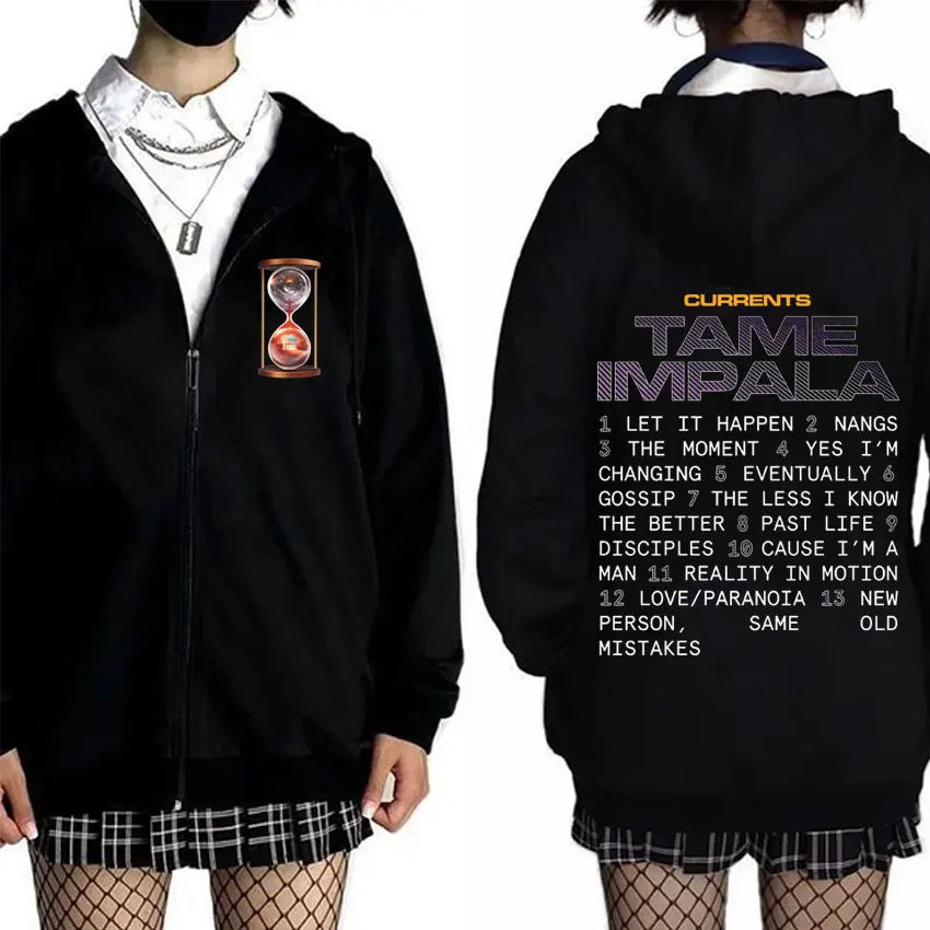 Pop Rock Band Tame Impala Currents Merch Zipper Hoodie Men Women Casual Cotton Oversized Zip Up Jacket 90s Sweatshirt Streetwear
Pop Rock Band Tame Impala Currents Merch Zipper Hoodie Men Women Casual Cotton Oversized Zip Up Jacket 90s Sweatshirt Streetwear