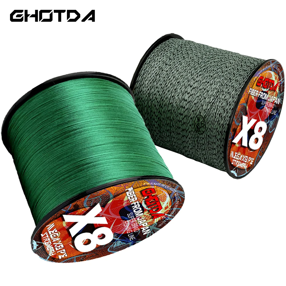 GHOTDA Super Smooth Fishing Line 8 Braided Multifilament Spinning Wire Japanese PE Long Shot 1000M Thread Sea Carp 8X Cord
GHOTDA Super Smooth Fishing Line 8 Braided Multifilament Spinning Wire Japanese PE Long Shot 1000M Thread Sea Carp 8X Cord