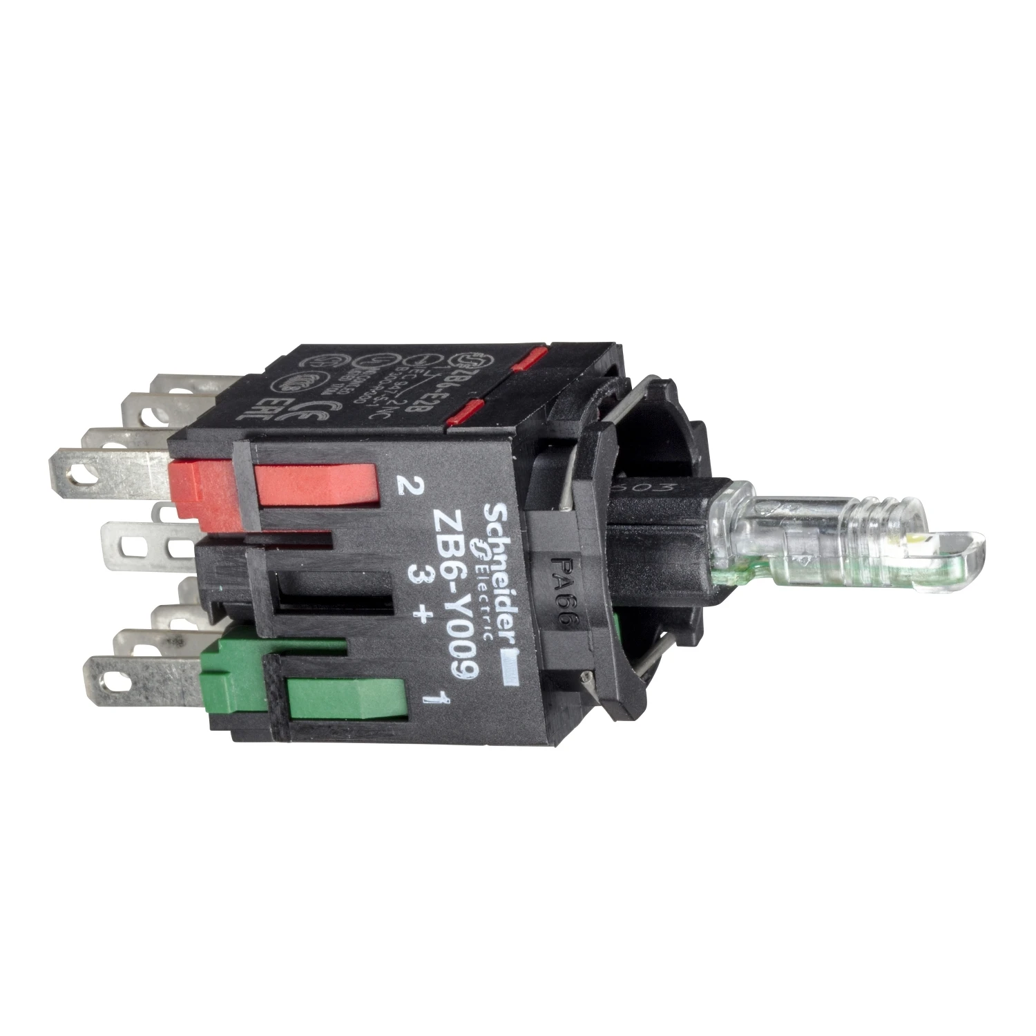 ZB6ZB42B Red light block with body/fixing collar with integral LED 12...24V 1NC
ZB6ZB42B Red light block with body/fixing collar with integral LED 12...24V 1NC