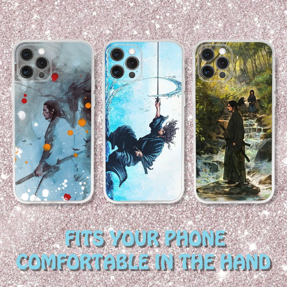 V-Vagabonds Manga Phone Case For iPhone 16,15,14,13,12,11 Pro,Max,Plus,X,XS,XR,SE,Mini Transparent Silicone Soft
V-Vagabonds Manga Phone Case For iPhone 16,15,14,13,12,11 Pro,Max,Plus,X,XS,XR,SE,Mini Transparent Silicone Soft