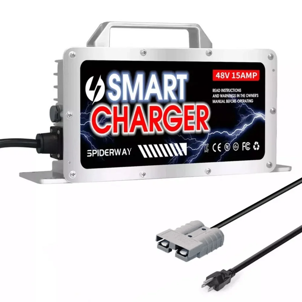 48V 15A Battery Charger Anderson SB50 for Club Car Yamaha Taylor Dunn Golf Cart
48V 15A Battery Charger Anderson SB50 for Club Car Yamaha Taylor Dunn Golf Cart